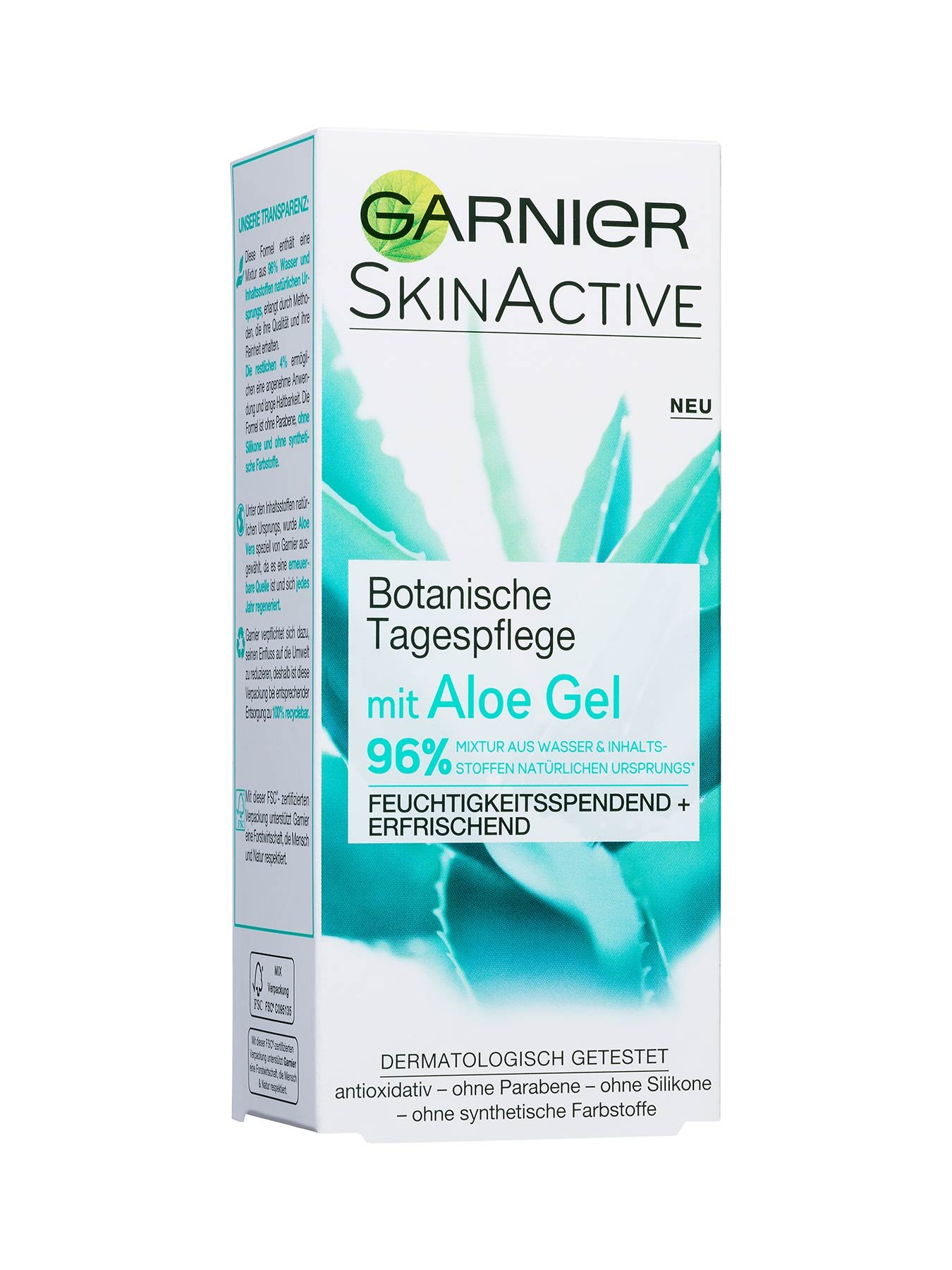Botanische-Tagespflege-mit-Aloe-Gel-96-Prozent-50ml-Verpackung-Vorderseite-Garnier-Deutschland-gr